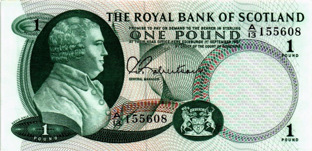 ШОТЛАНДИЯ 1 ФУНТ (THE ROYAL BANK OF SCOTLAND) 1