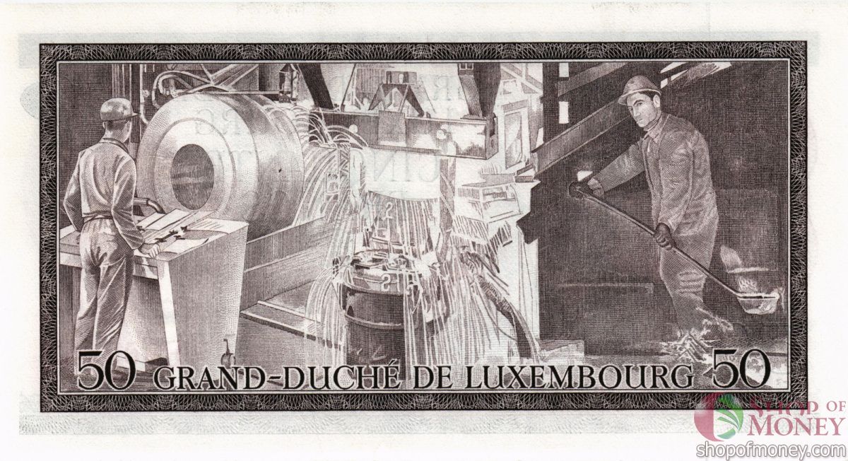 ЛЮКСЕМБУРГ 50 ФРАНКОВ 2