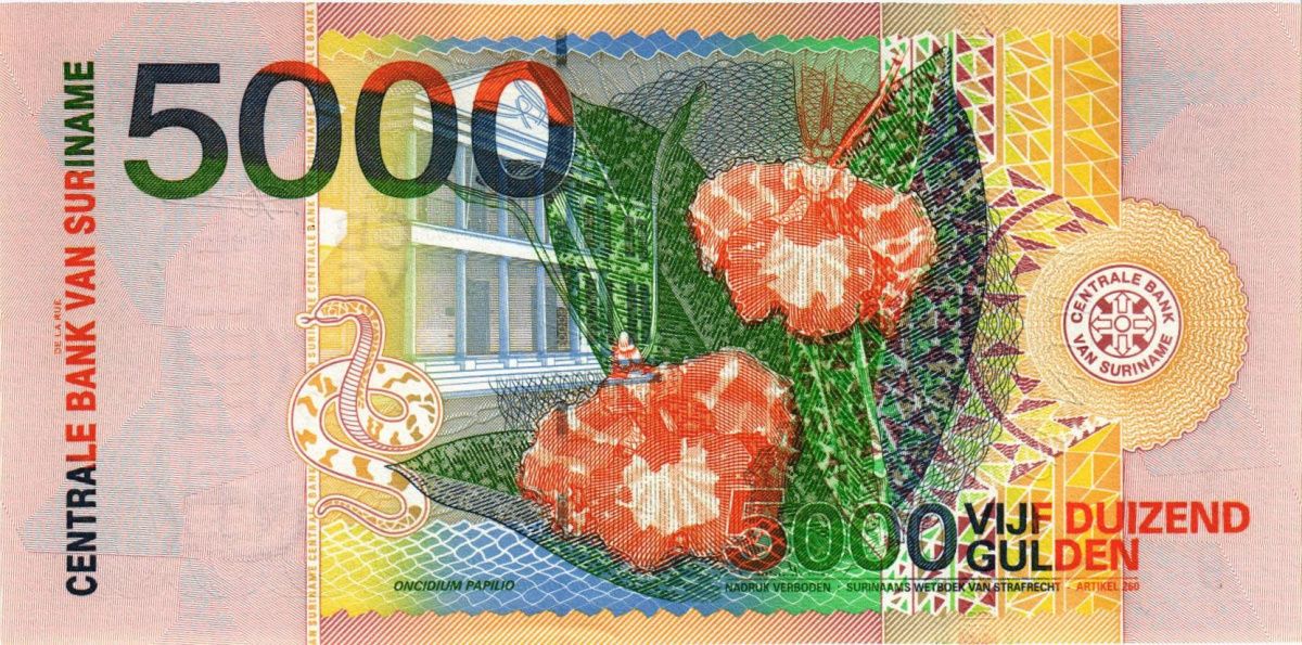 СУРИНАМ 5000 ГУЛЬДЕНОВ 2