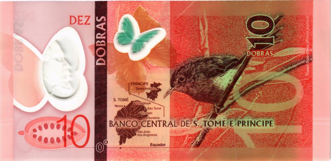 САН-ТОМЕ И ПРИНСИПИ 10 ДОБР (ПОЛИМЕР) 2