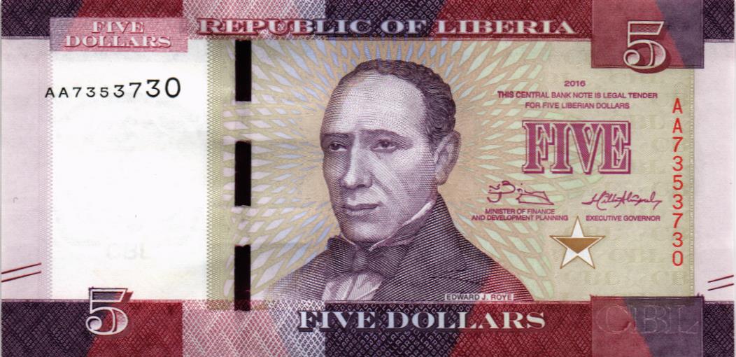 ЛИБЕРИЯ 5 ДОЛЛАРОВ 1