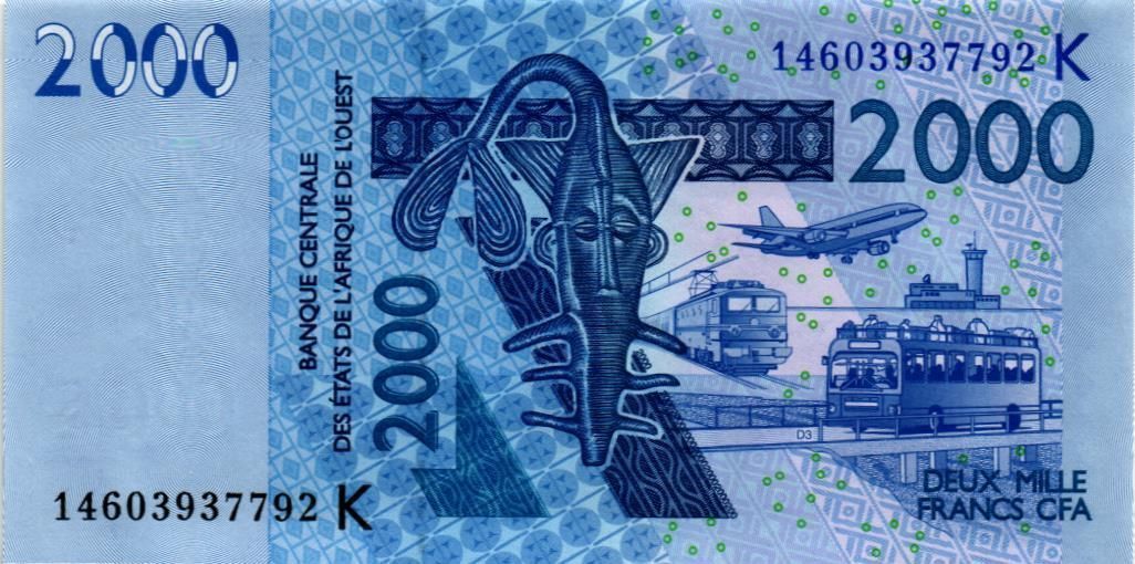 WAS - СЕНЕГАЛ 2000 ФРАНКОВ (K) 1