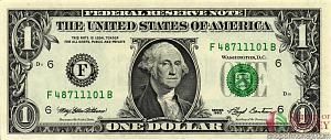 США 1 ДОЛЛАР (F-Атланта) 1