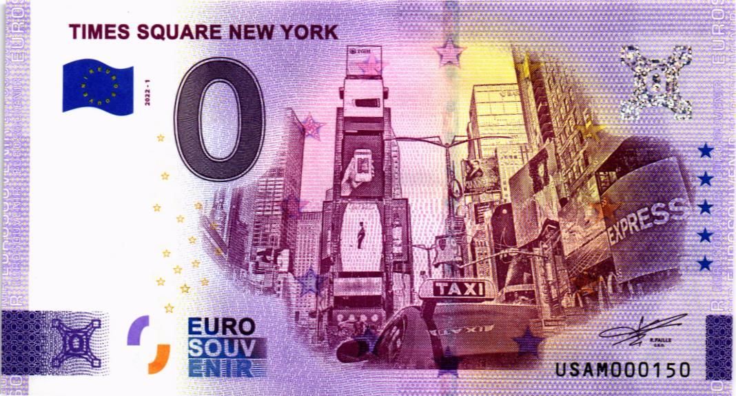 TIMES SQUARE NEW YORK 0 ЕВРО 1