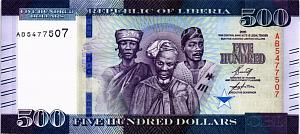 ЛИБЕРИЯ 500 ДОЛЛАРОВ 1