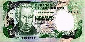 КОЛУМБИЯ 200 ПЕСО 1