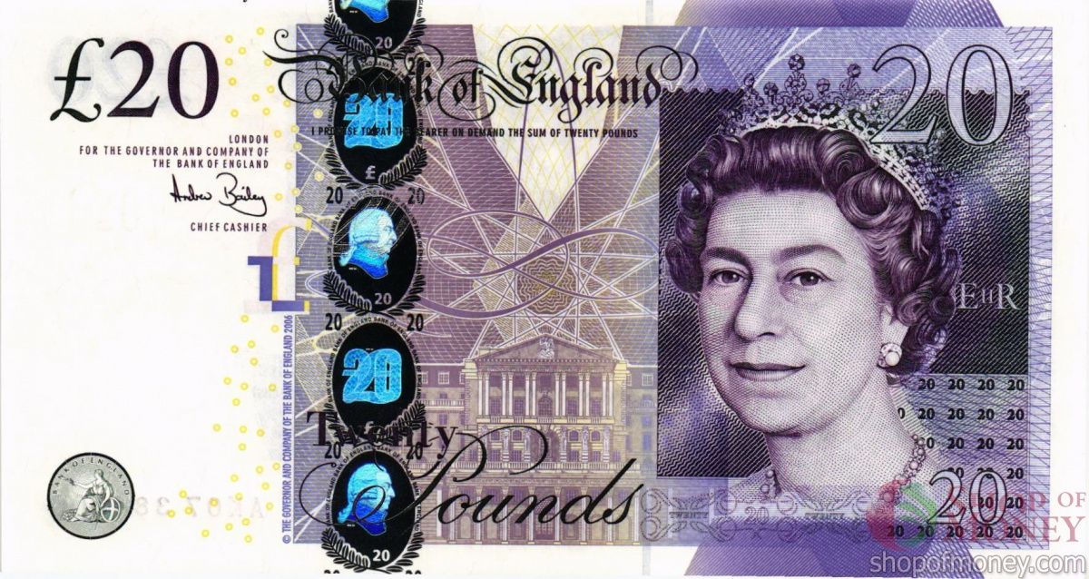 ВЕЛИКОБРИТАНИЯ/АНГЛИЯ 20 ФУНТОВ 1